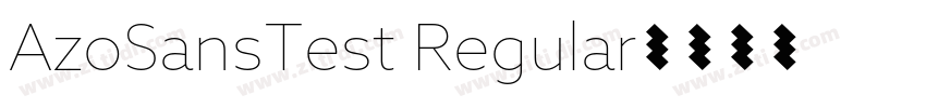 AzoSansTest Regular字体转换